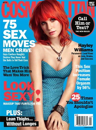 hayley williams paramore cosmo. Hayley Williams: Red and Blue